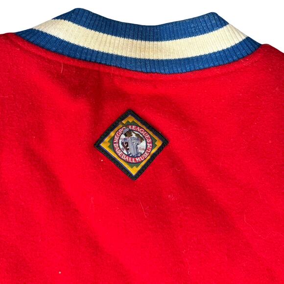Vintage Philly Stars Red Blue Baseball Negro Leagues Wool Letterman Jacket 6XL - Picture 9 of 14